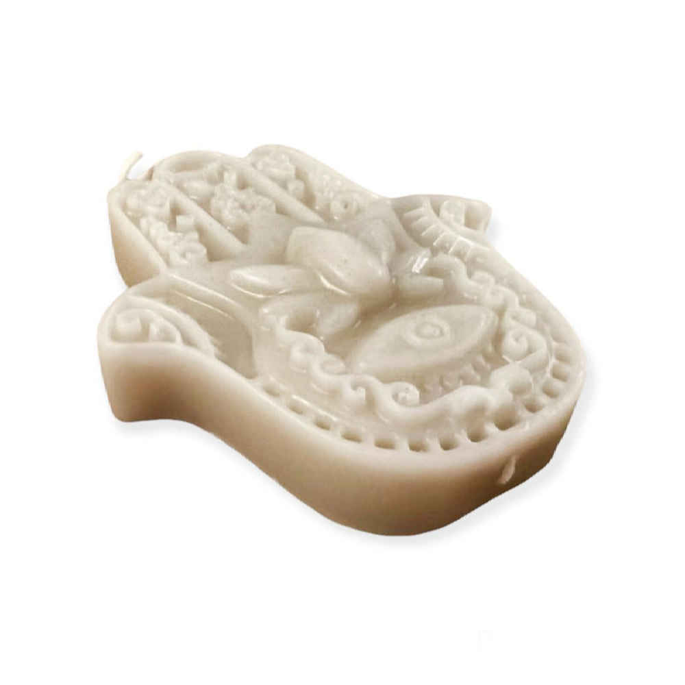 Bougie islamique petite main de Fatima – Design Hamsa