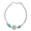 Bracelet en Argent avec Pierre Turquoise pour Femmes Kian