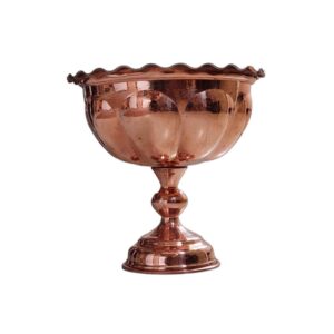 Bol de service en cuivre traditionnellement martelé et adapté pour les glaces Alvand (x3)
