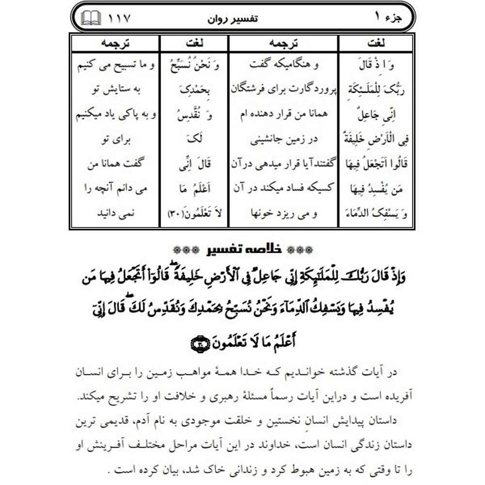 Tafsire Ravan-e Qoran Vol. 1 par Sediqeh Sahebkar Khorasani