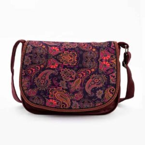 Sac à bandoulière bohémien avec motif cachemire inspiré de la Perse