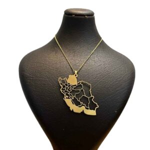 Collier minimaliste Modèle Carte de l’Iran