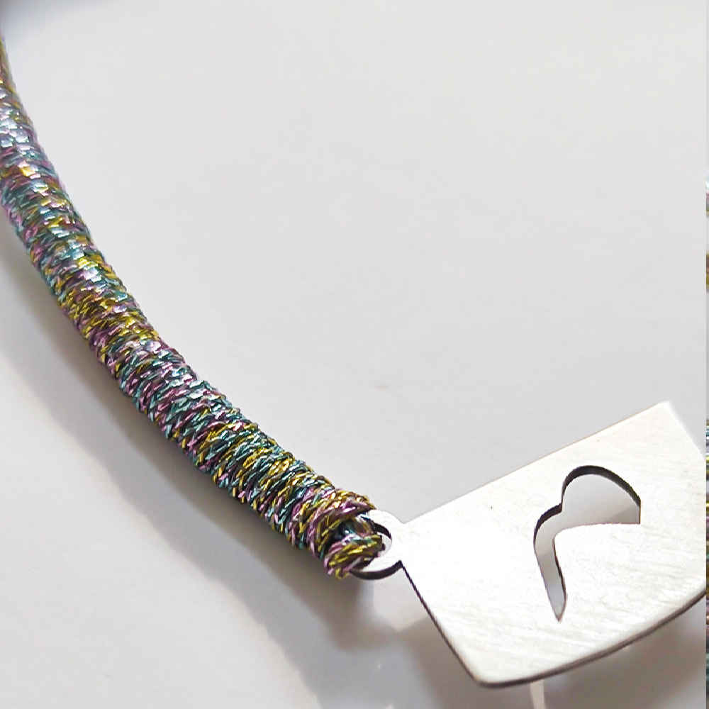 Bracelet en fil argenté persan minimaliste – Design Mim