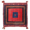 Tapis Kilim en laine persane vintage tissé à la main à Sirjan Rouge et Noir