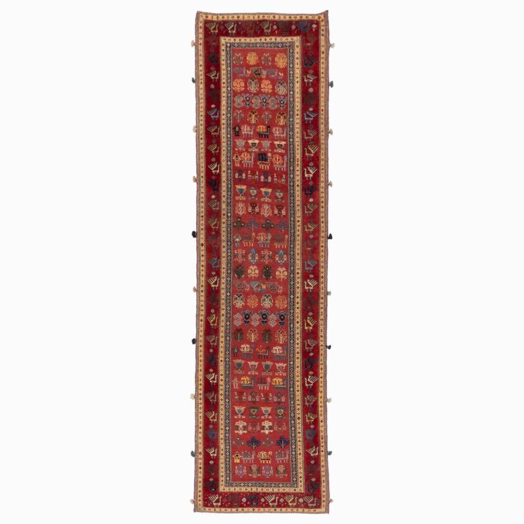 Tapis Kilim persan vintage en laine tissé à la main à Sirjan