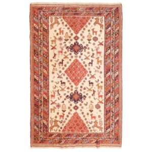 Tapis Kilim en laine persane vintage tissé à la main à Sirjan Forêt