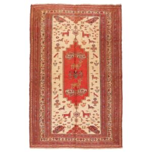 Tapis Kilim en laine persane vintage tissé à la main à Sirjan Parandegan