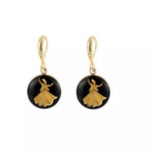 Boucles d’oreilles persanes plaquées or pour femmes, danse Sama