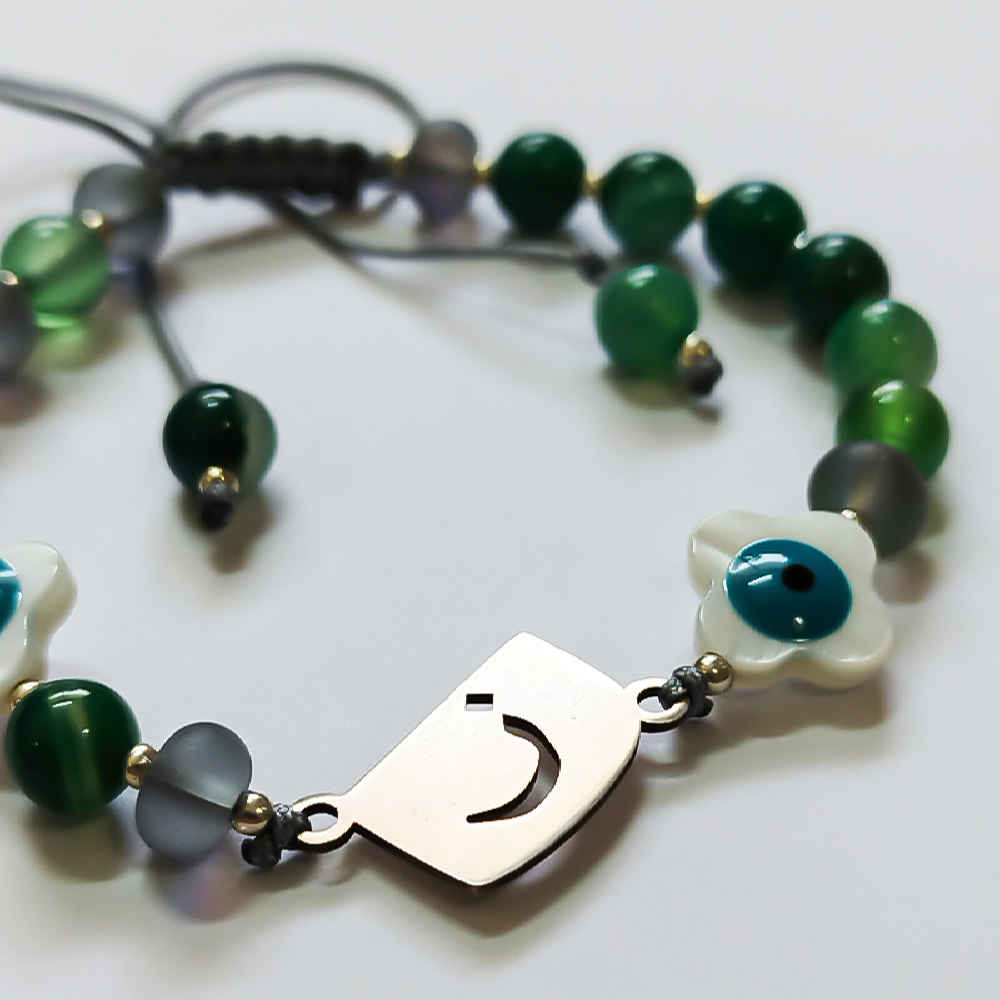 Bracelet Perlé en Argent Persan pour Femme – Modèle Z