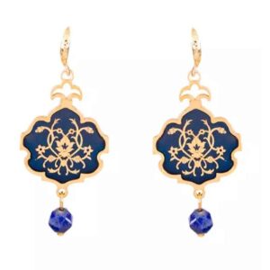 Boucles d’oreilles persanes plaquées or pour femmes, Eslimi