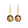 Boucles d'oreilles persanes plaquées or pour femmes, grenade Anar
