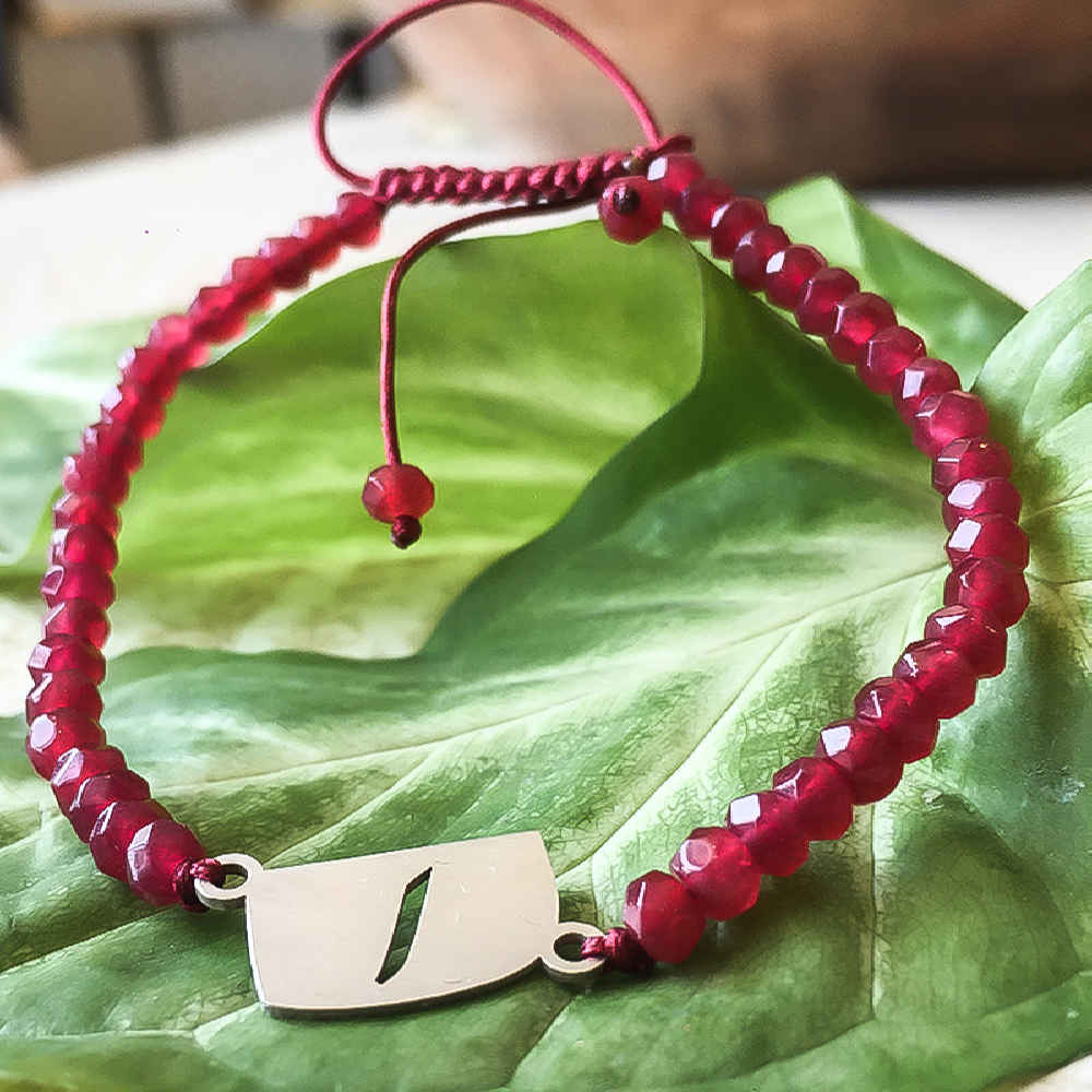 Bracelet Perlé en Argent Persan pour Femme – Modèle Alef