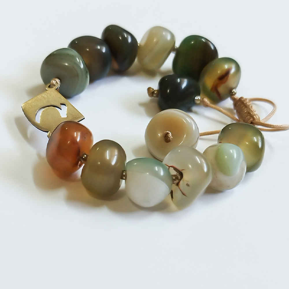 Bracelet Perlé en Argent Persan pour Femme – Modèle Heh