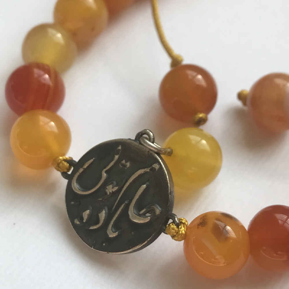 Bracelet Perlé en Argent Persan pour Femme – Design Jam Badeh