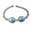Bracelet en Argent avec Pierre Turquoise pour Femmes Sara