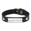 Bracelet en cuir persan pour hommes et femmes - Dava Noir