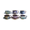 Ensemble de Tasses à Thé Persanes avec Soucoupe - Design Céramique Hamraz
