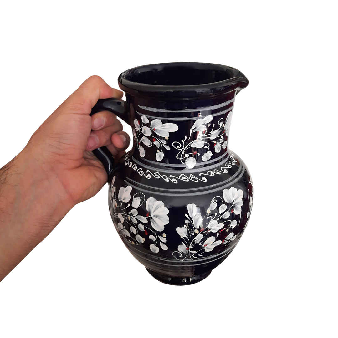 Ensemble Pichet et Tasses en Poterie Persane Fait Main Vafa