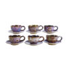 Ensemble de Tasses à Thé Persanes avec Soucoupe - Design Céramique Sherly