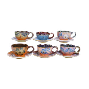 Ensemble de Tasses à Thé Persanes avec Soucoupe – Design Céramique Shiba