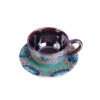 Ensemble de Tasses à Thé Persanes avec Soucoupe - Design Céramique Farhan