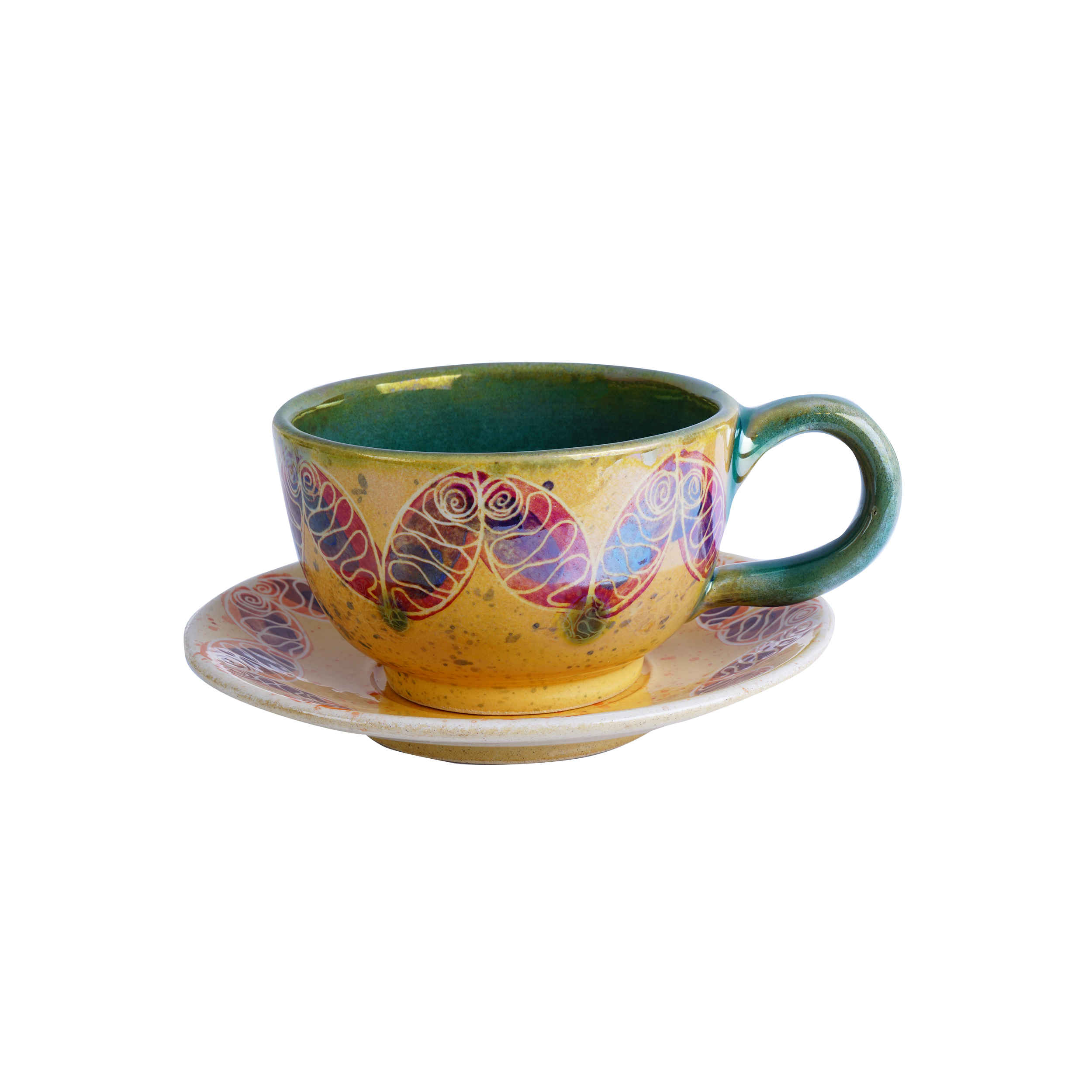 Ensemble de Tasses à Thé Persanes avec Soucoupe – Design Céramique Rayan