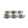 Ensemble de Tasses à Thé Persanes avec Soucoupe - Design Céramique Vert
