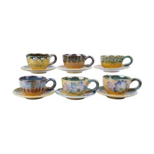 Ensemble de Tasses à Thé Persanes avec Soucoupe – Design Céramique Adrina