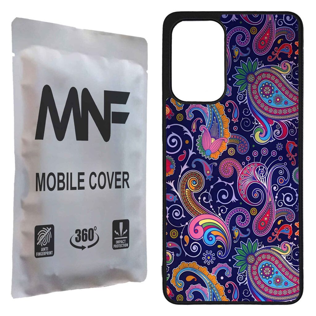 Coque de téléphone inspirée de la Perse en violet pour Samsung et iPhone