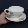 Tasse à Thé Persane avec Soucoupe - Design Céramique Garden