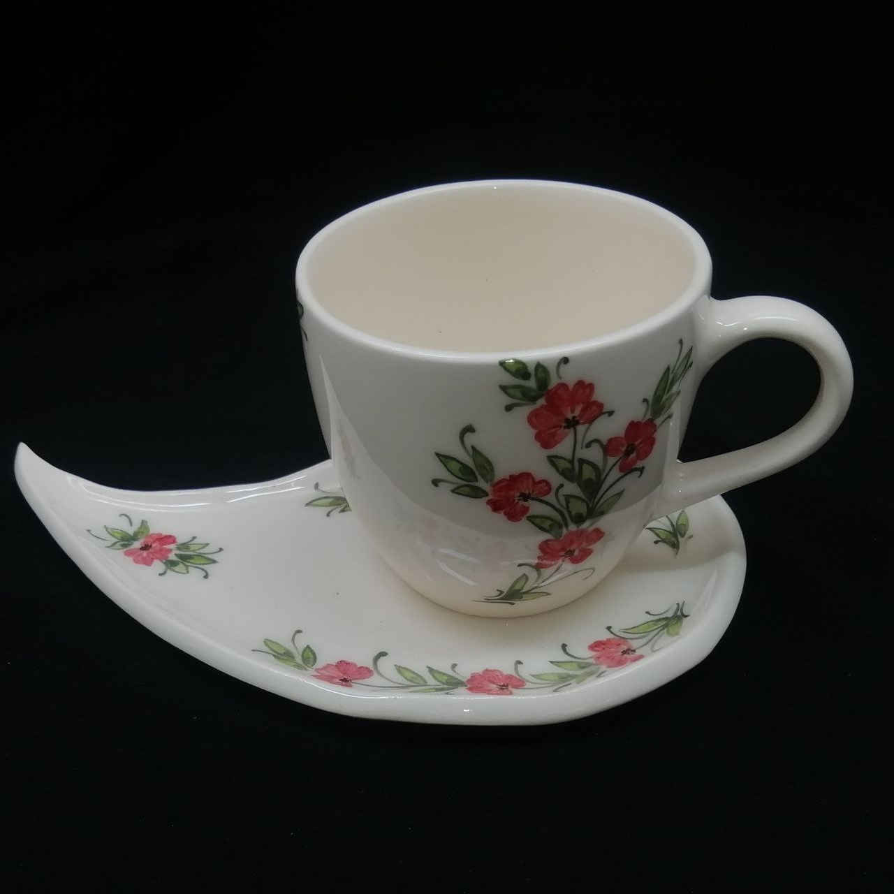 Tasse à Thé Persane avec Soucoupe - Design Céramique Hiva