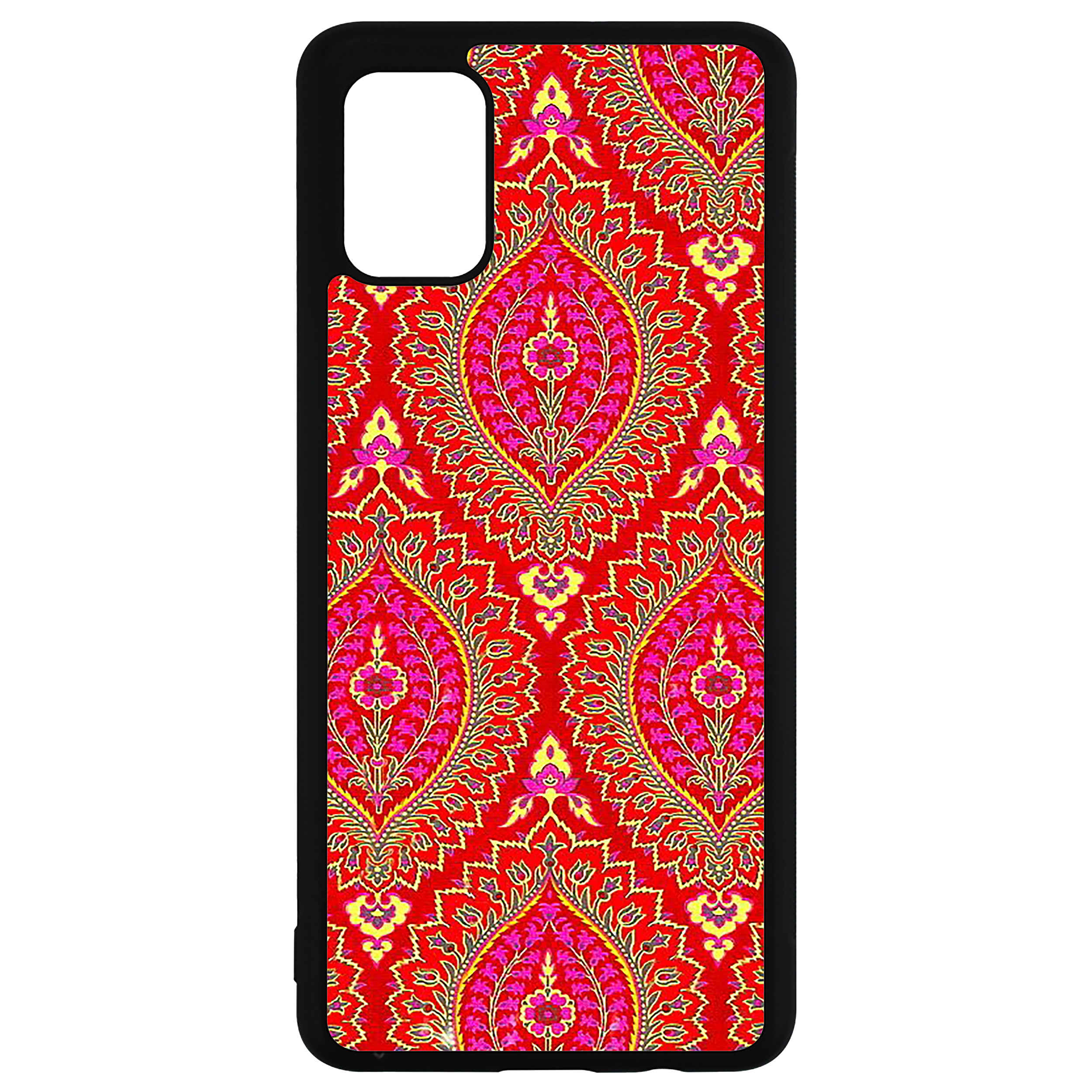 Coque de téléphone traditionnelle rouge inspirée de la Perse pour Samsung