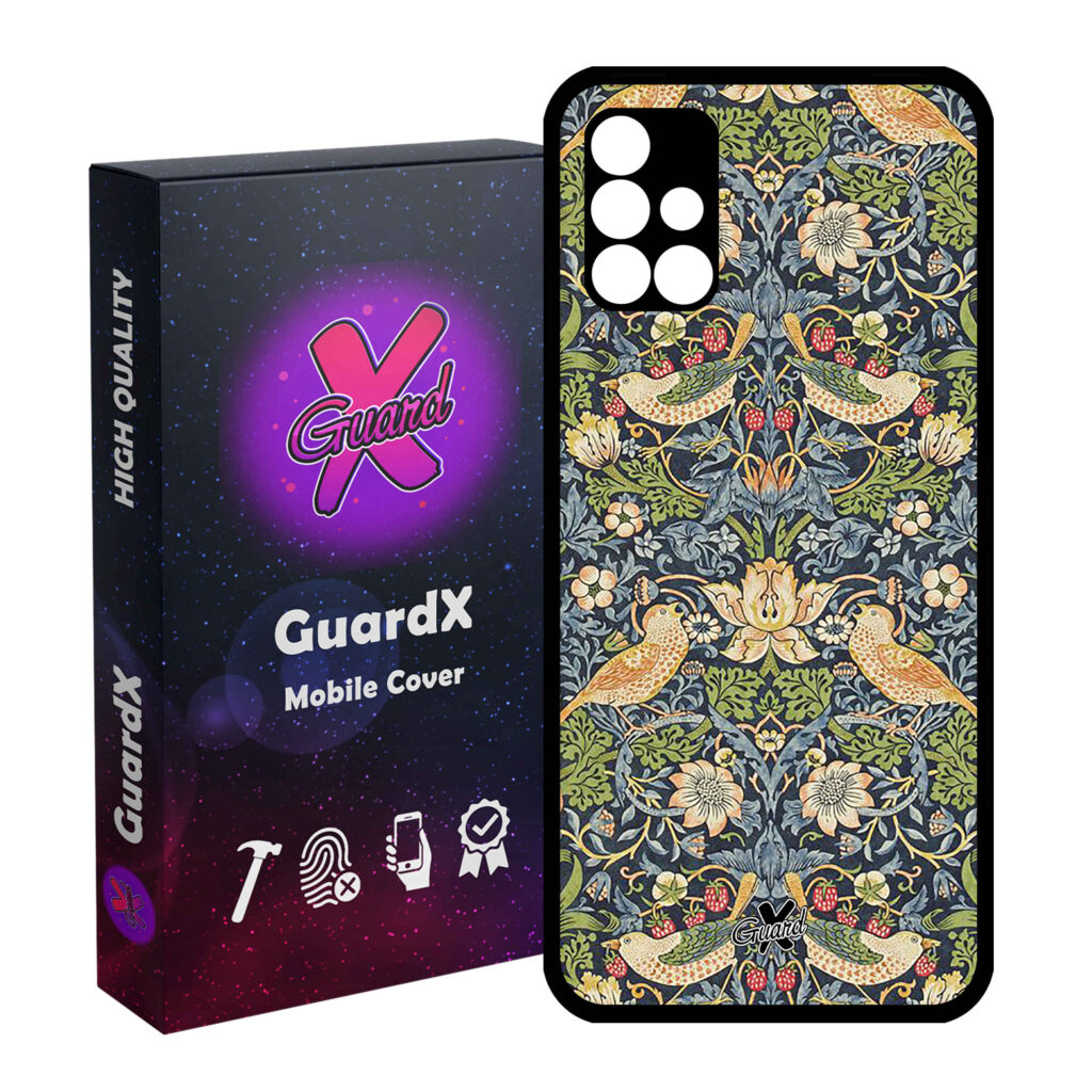 Coque de téléphone avec motif d'oiseaux pour Xiaomi avec design inspiré de la Perse