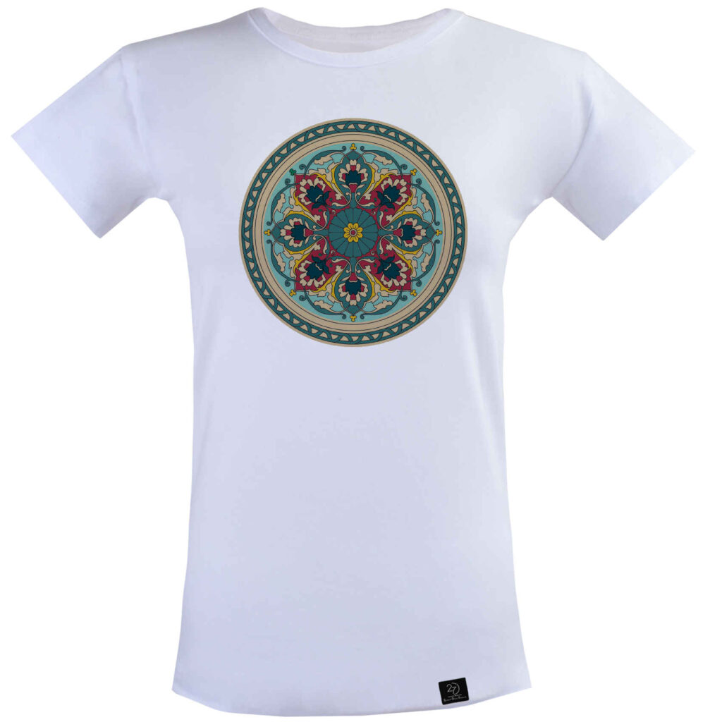 T-shirt en Coton à Manches Courtes Modèle Sadaf – Style Persan Classique