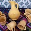 Ensemble Pichet et Tasses en Poterie Persane Fait Main Yasin
