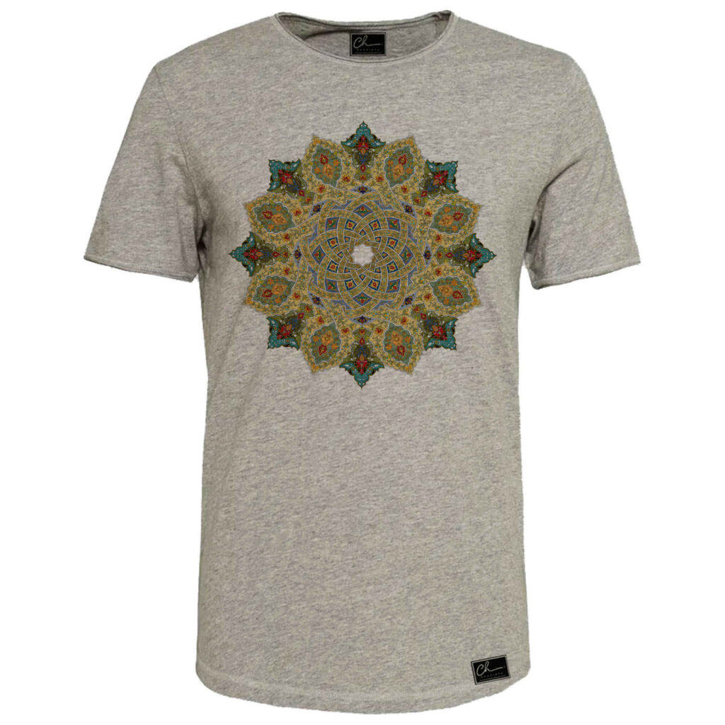 T-shirt Gris en Coton à Manches Courtes Modèle Sahel – Stylé et Confortable