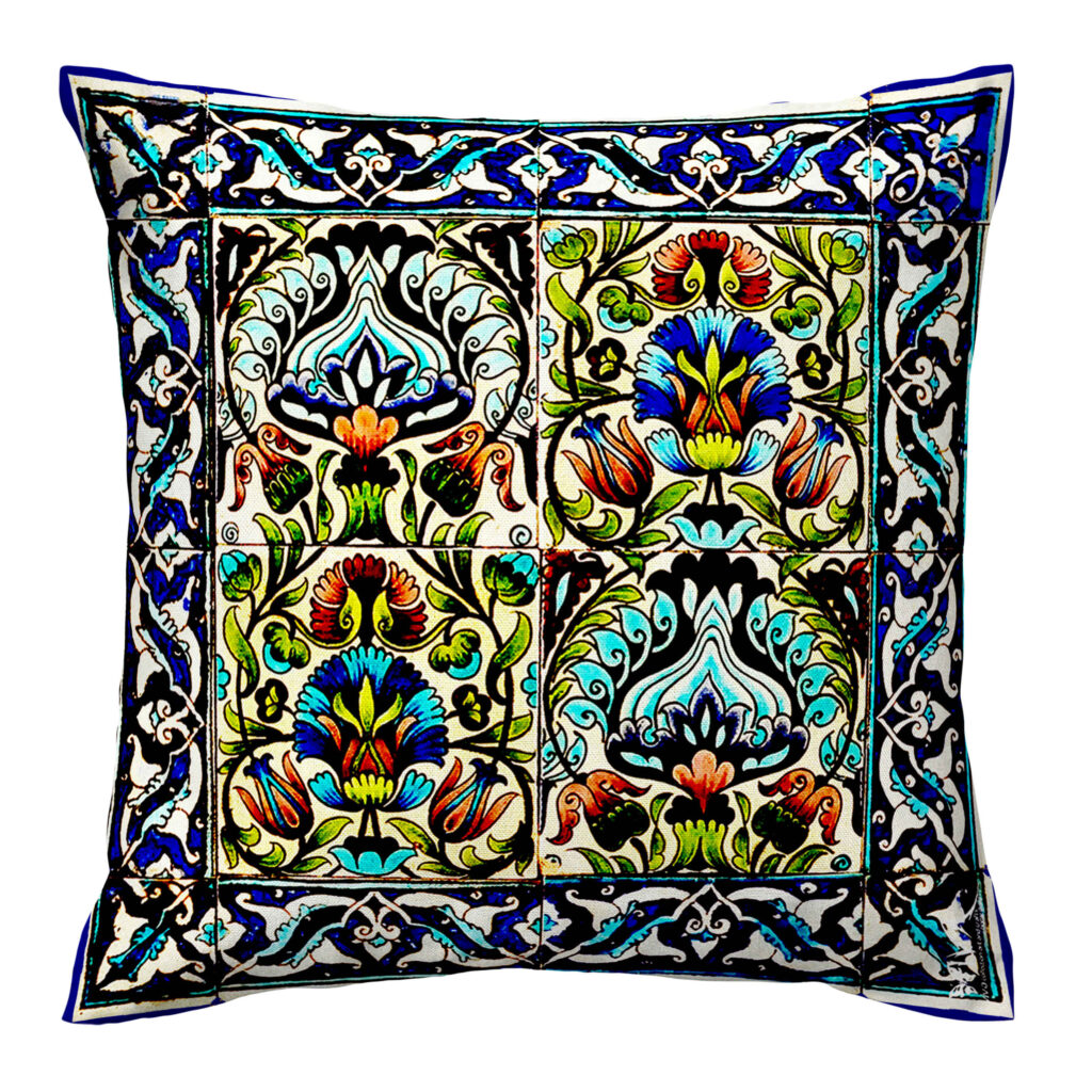 Housse de Coussin Époustouflante - Design Imprimé Traditionnel Shahian