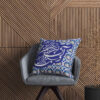 Housse de coussin en velours persan - Design Poésie (Set de 2)