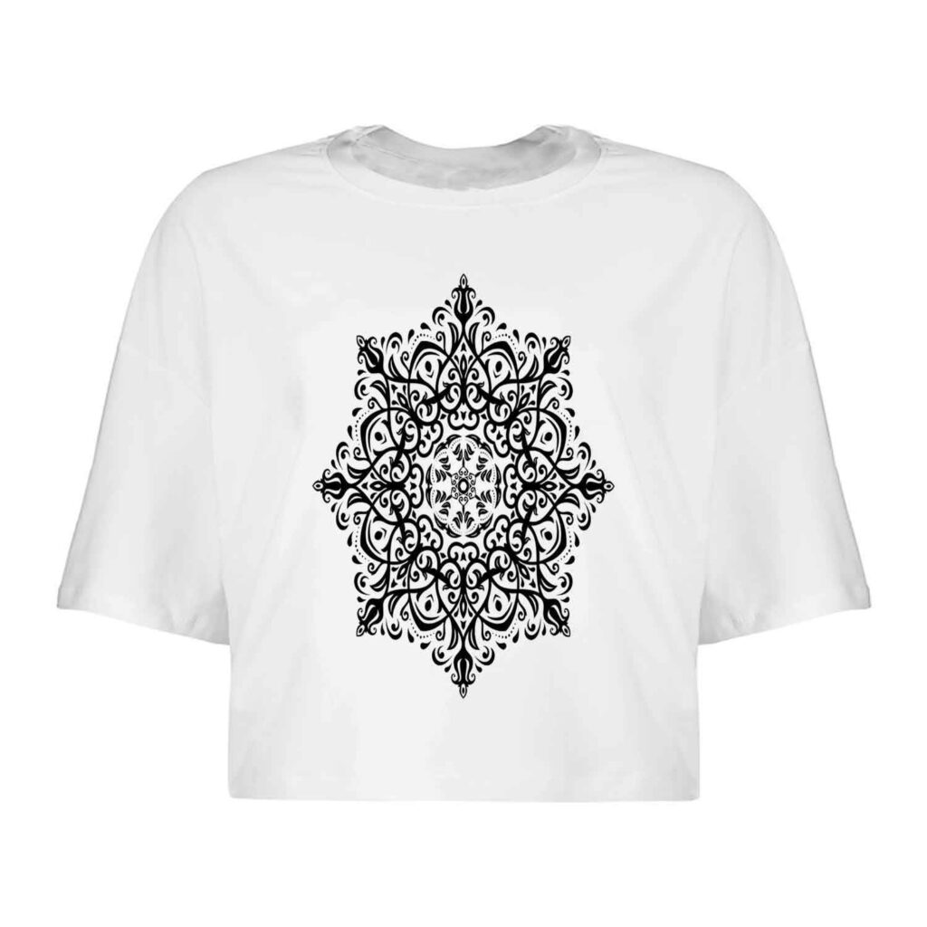 Top court à manches courtes pour femmes modèle Amitis