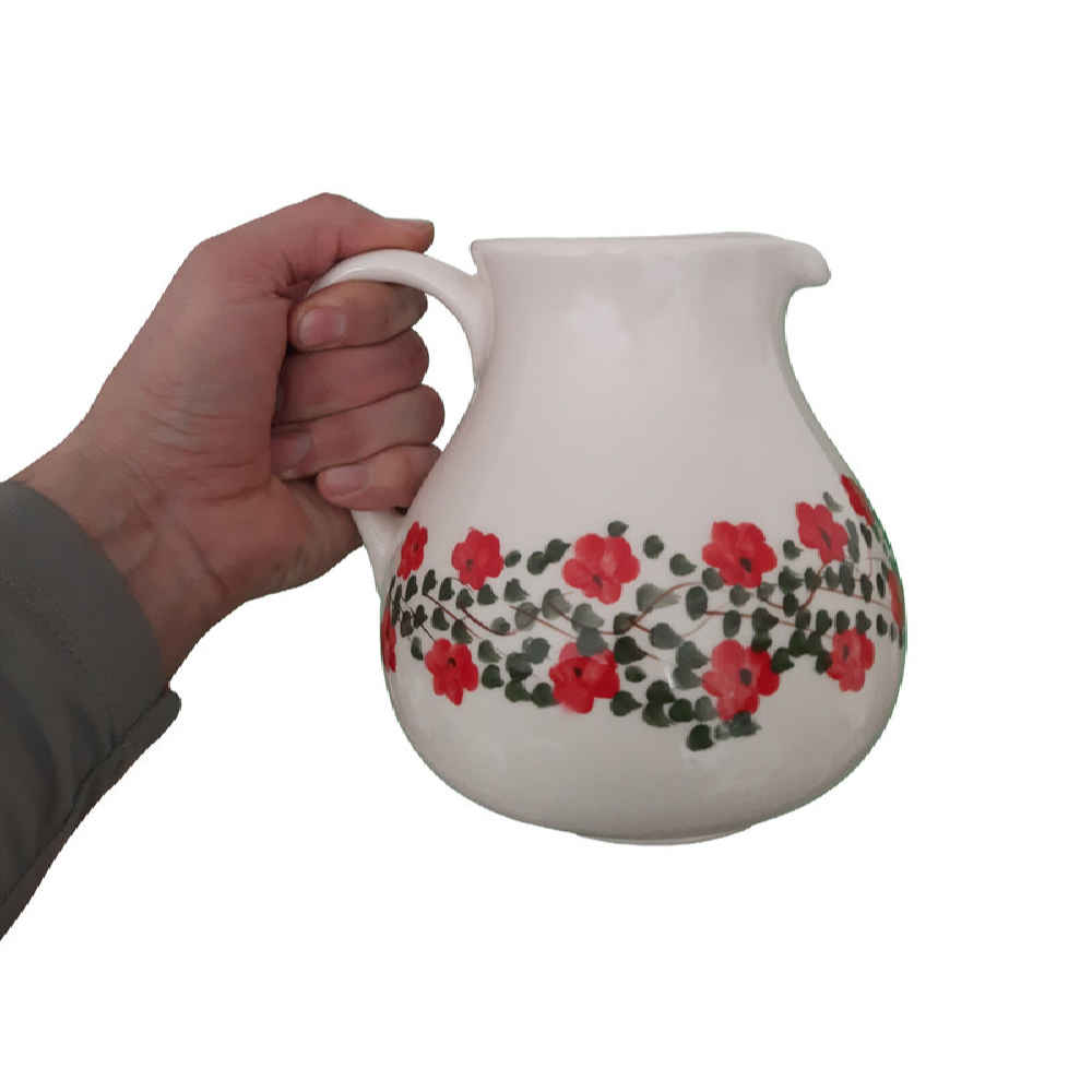 Ensemble Pichet et Tasses en Poterie Fait Main Printemps