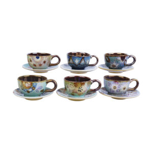 Ensemble de Tasses à Thé Persanes avec Soucoupe – Design Céramique Skakil