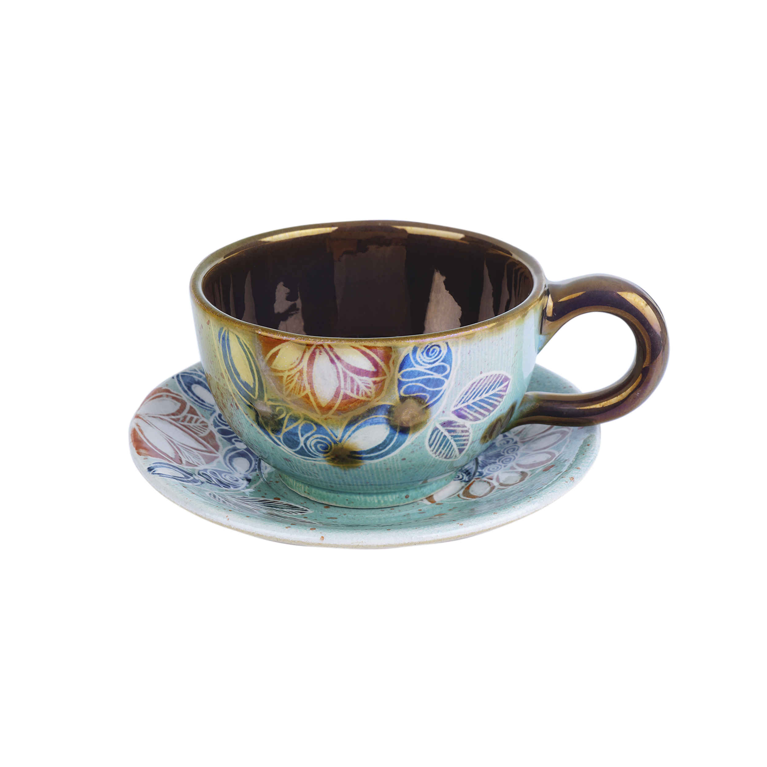 Ensemble de Tasses à Thé Persanes avec Soucoupe – Design Céramique Skakil