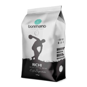 Grains de Café Entiers Fraîchement Torréfiés Bonmano Modèle Richi 1000 gr