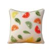 Housse de Coussin Punch Needle - Design Fruits Brodé