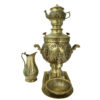Samovar en laiton persan décoratif pour thé à charbon avec design achéménide, 5 litres