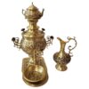 Samovar en laiton persan décoratif pour thé à charbon, 6 litres