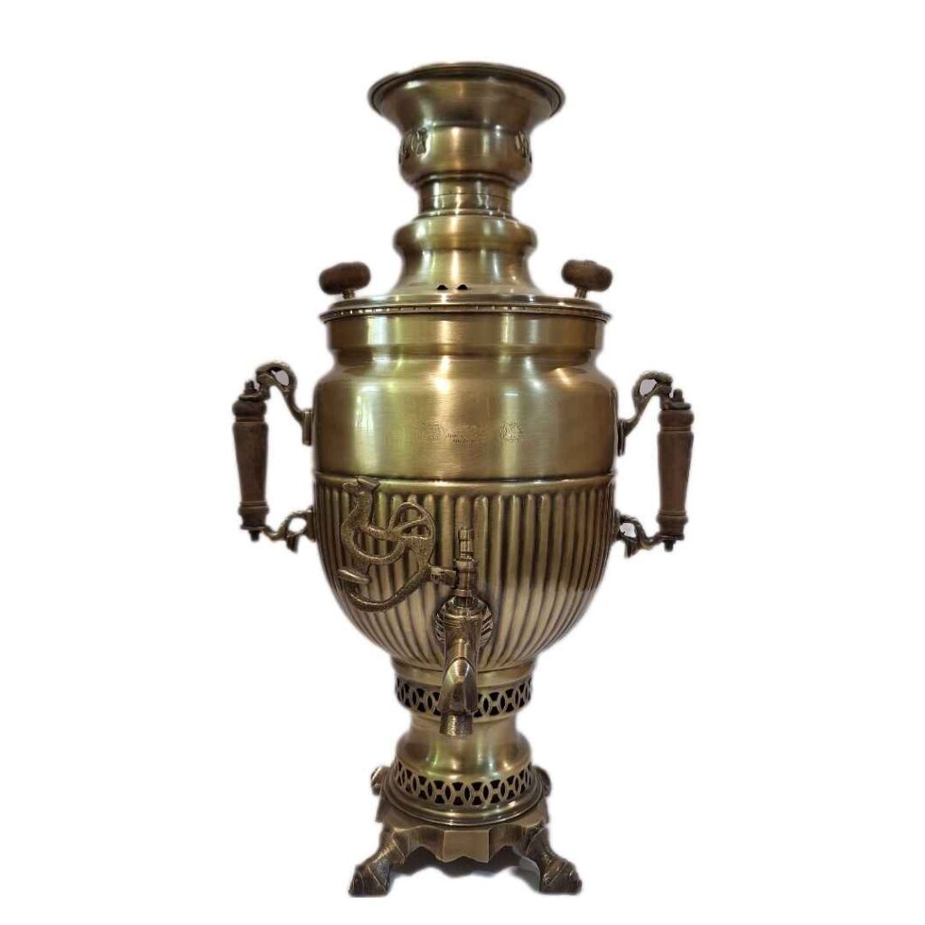 Samovar en laiton persan décoratif pour thé à charbon, 5,5 litres