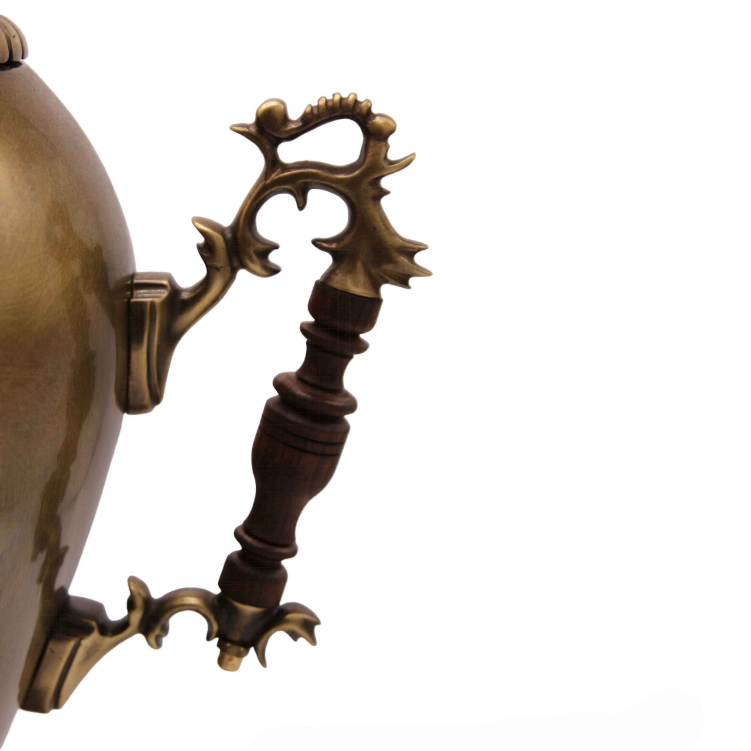 Samovar en laiton persan décoratif pour thé à charbon, 6 litres