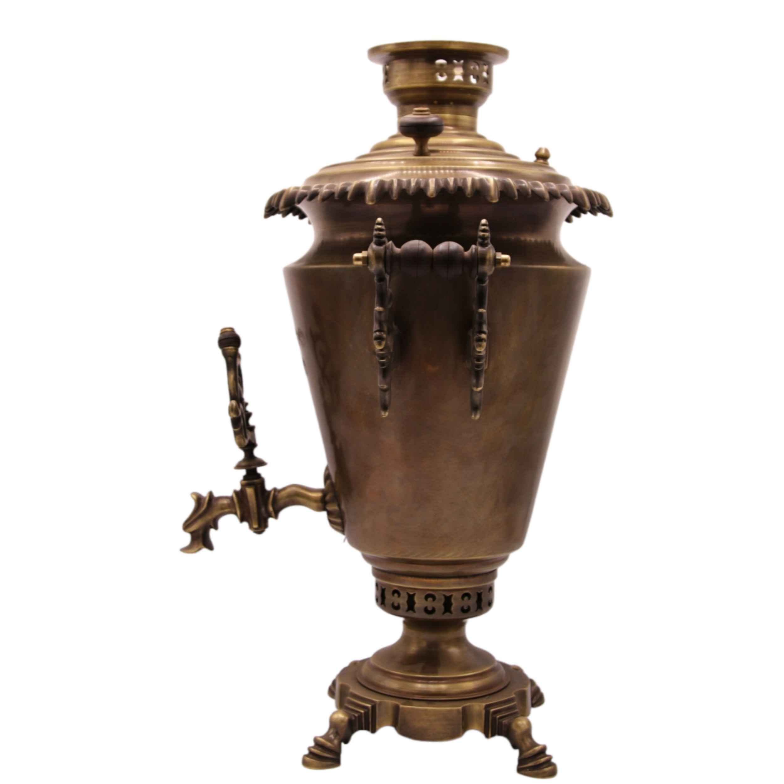 Samovar en laiton persan décoratif pour thé à charbon, 8 litres