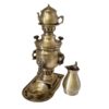 Samovar en laiton persan décoratif pour thé à charbon, 1 litre